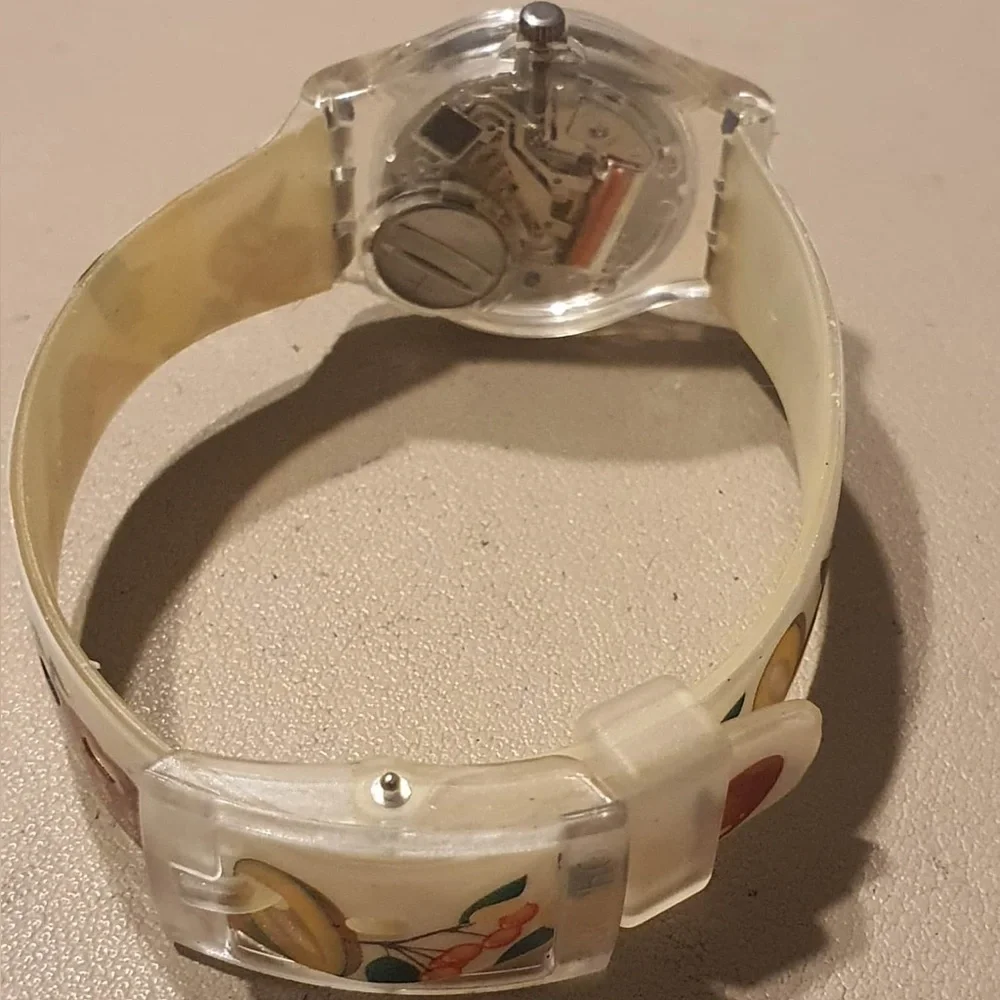 Swatch Lady Fruit Cocktail LK253 White Women's Watch